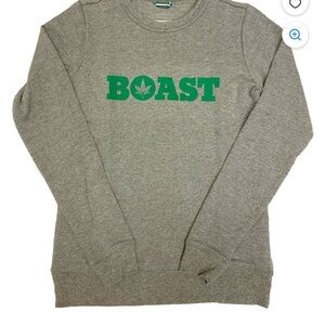 Boast Heather Gray Sweatshirt unisex size XL